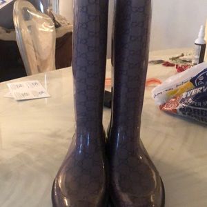 Gucci rain boots new no box blue not desperate